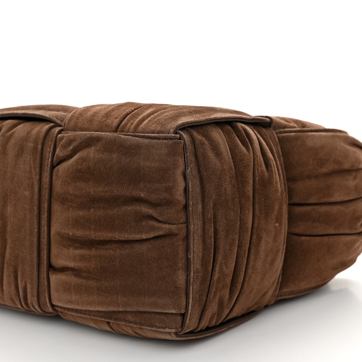 Suede Foulard Intrecciato Small Arco Tote Brownie