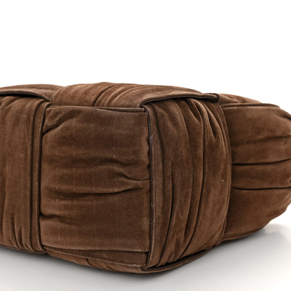 Bottega Veneta Suede Foulard Intrecciato Small Arco Tote Brownie 10 of 10