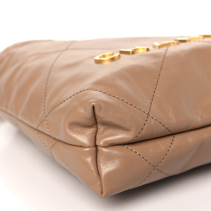 Chanel Shiny Calfskin Quilted Mini Chanel 22 Dark Beige 9 of 10