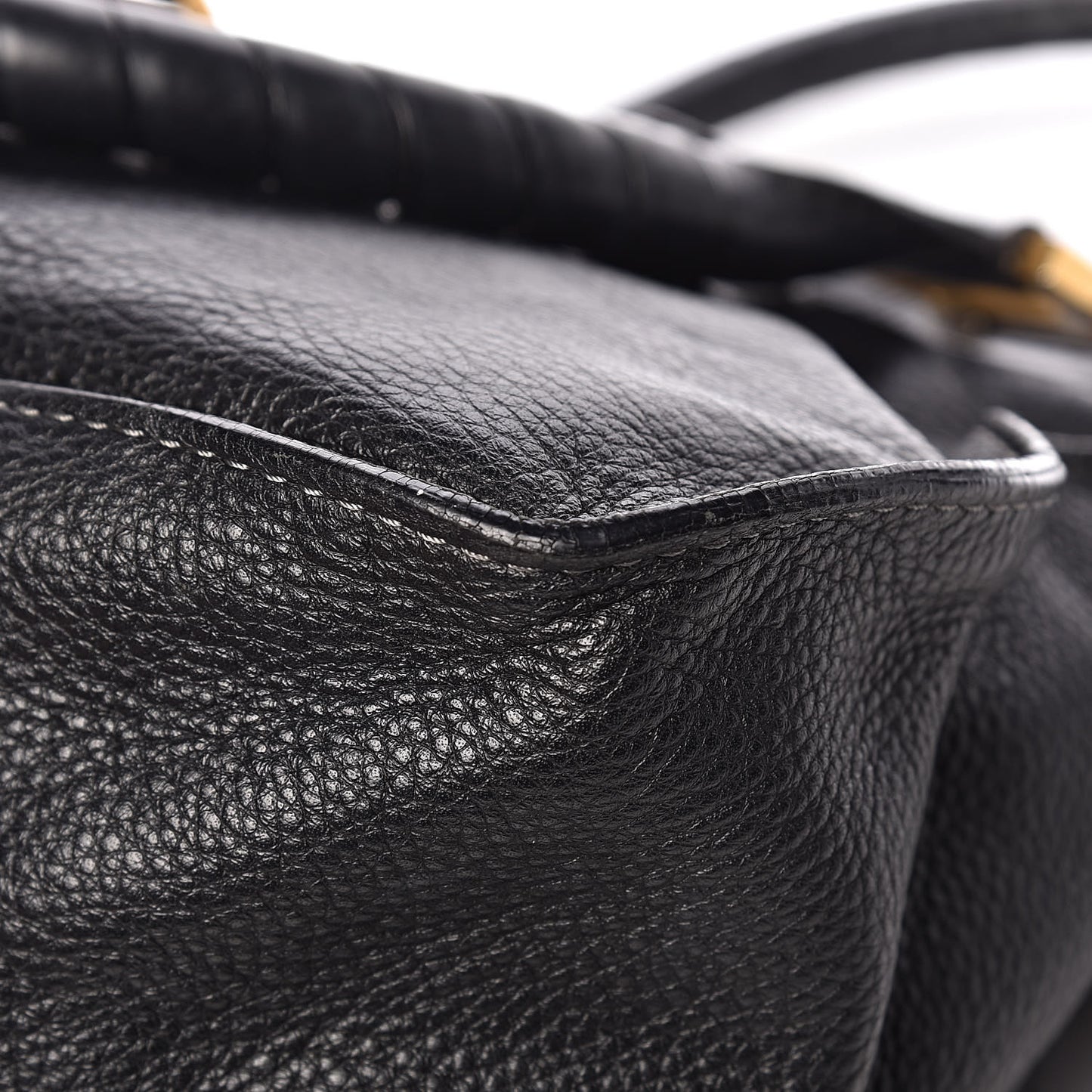Calfskin Medium Marcie Satchel Black
