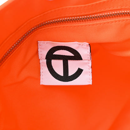 Telfar Vegan Leather Large Shopping Bag Orange 6 of 10
