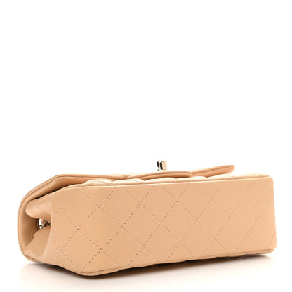 Chanel Lambskin Quilted Mini Rectangular Flap Beige 4 of 11