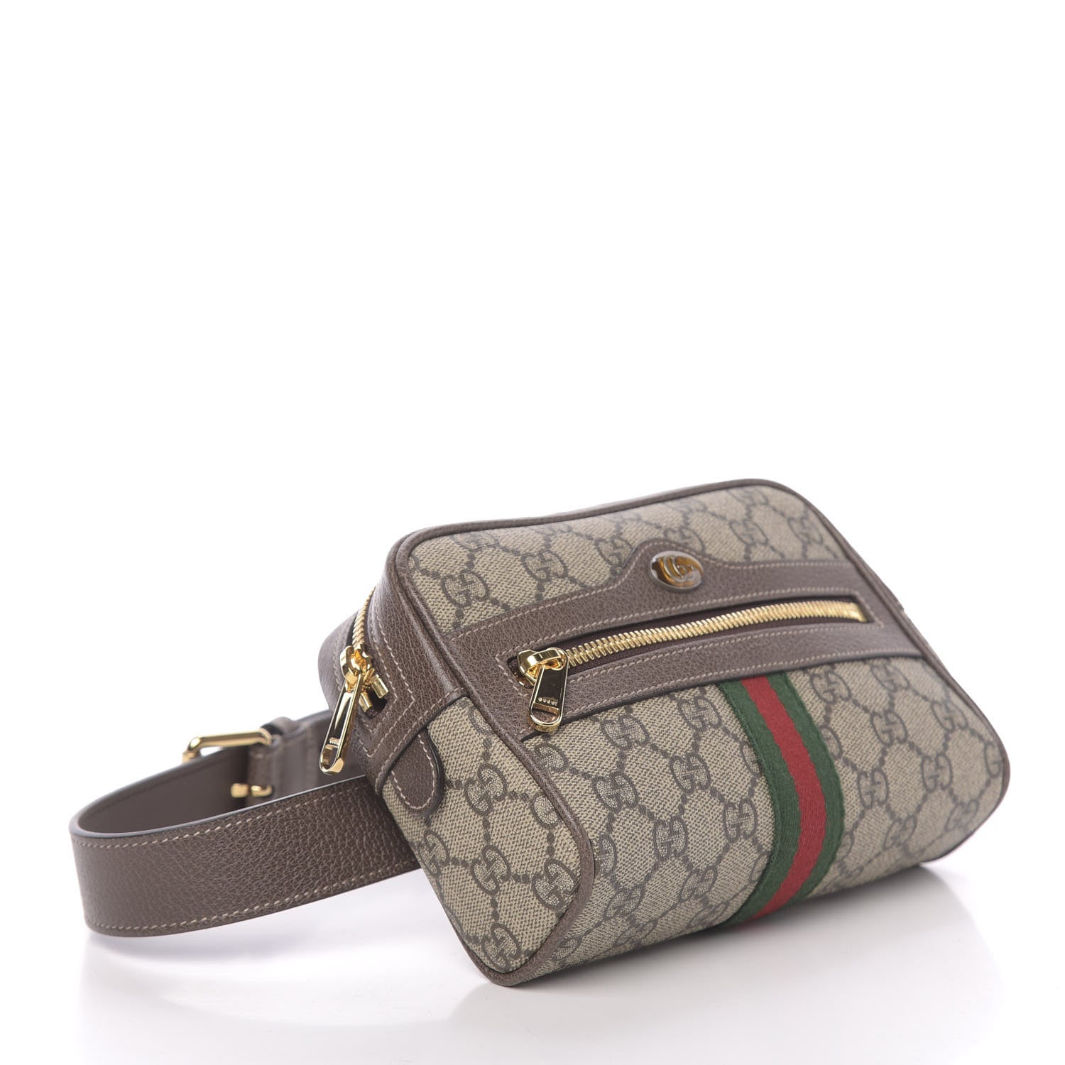 Gucci GG Supreme Monogram Web Small Ophidia Belt Bag 85 34 Dark Brown 6 of 19