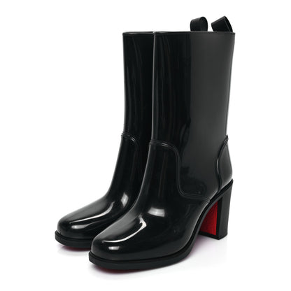 Christian Louboutin Recycled PVC Calfskin Loubirain 70 Boots 37 Black 3 of 7