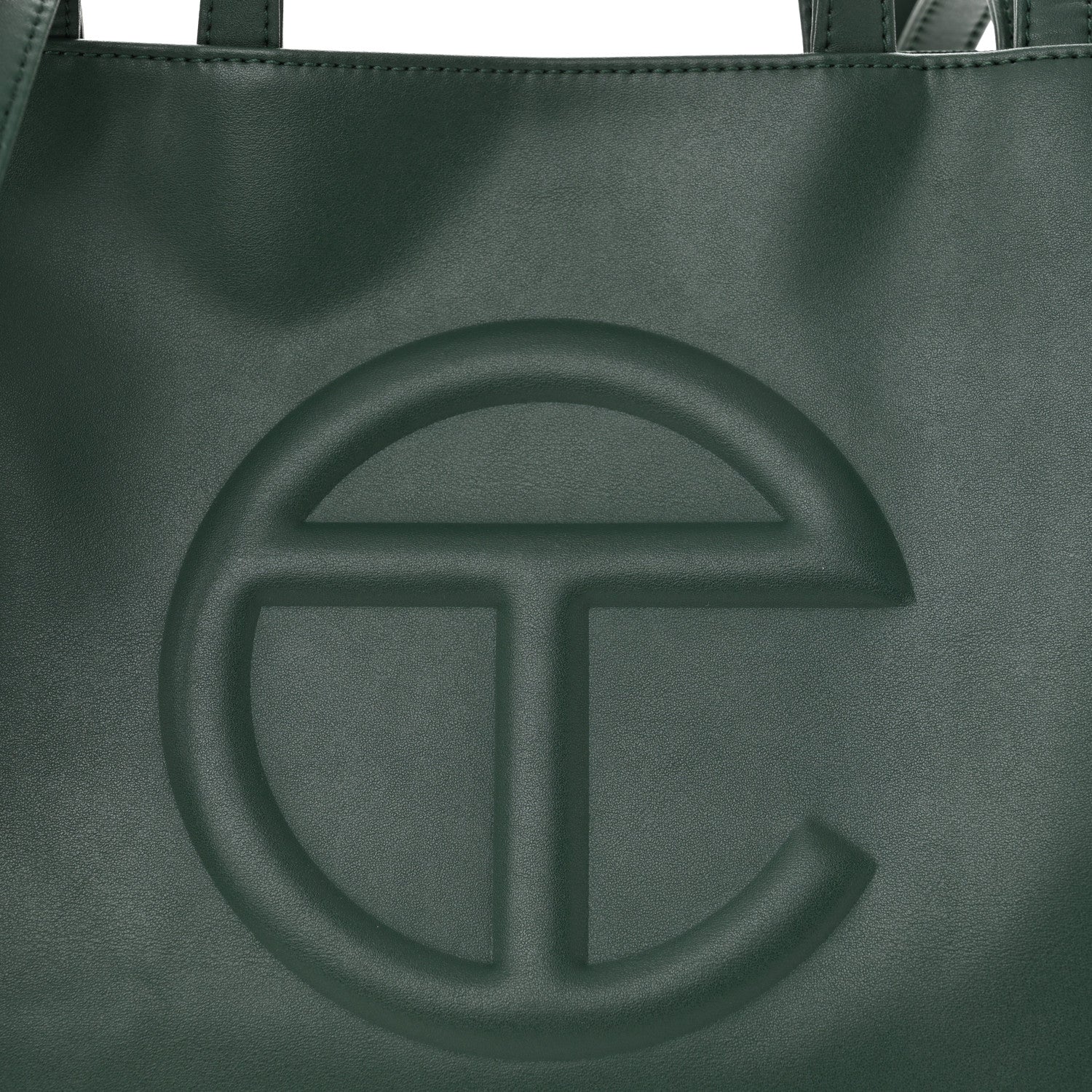 Telfar Vegan Leather Medium Shopping Bag Dark Olive 8 of 10