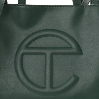 Telfar Vegan Leather Medium Shopping Bag Dark Olive 8 of 10