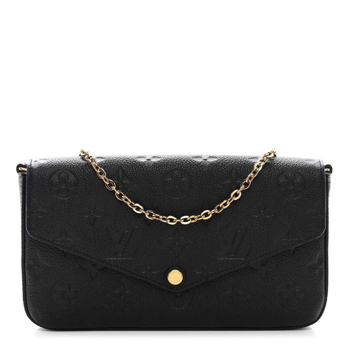 Empreinte Pochette Felicie Chain Wallet Black