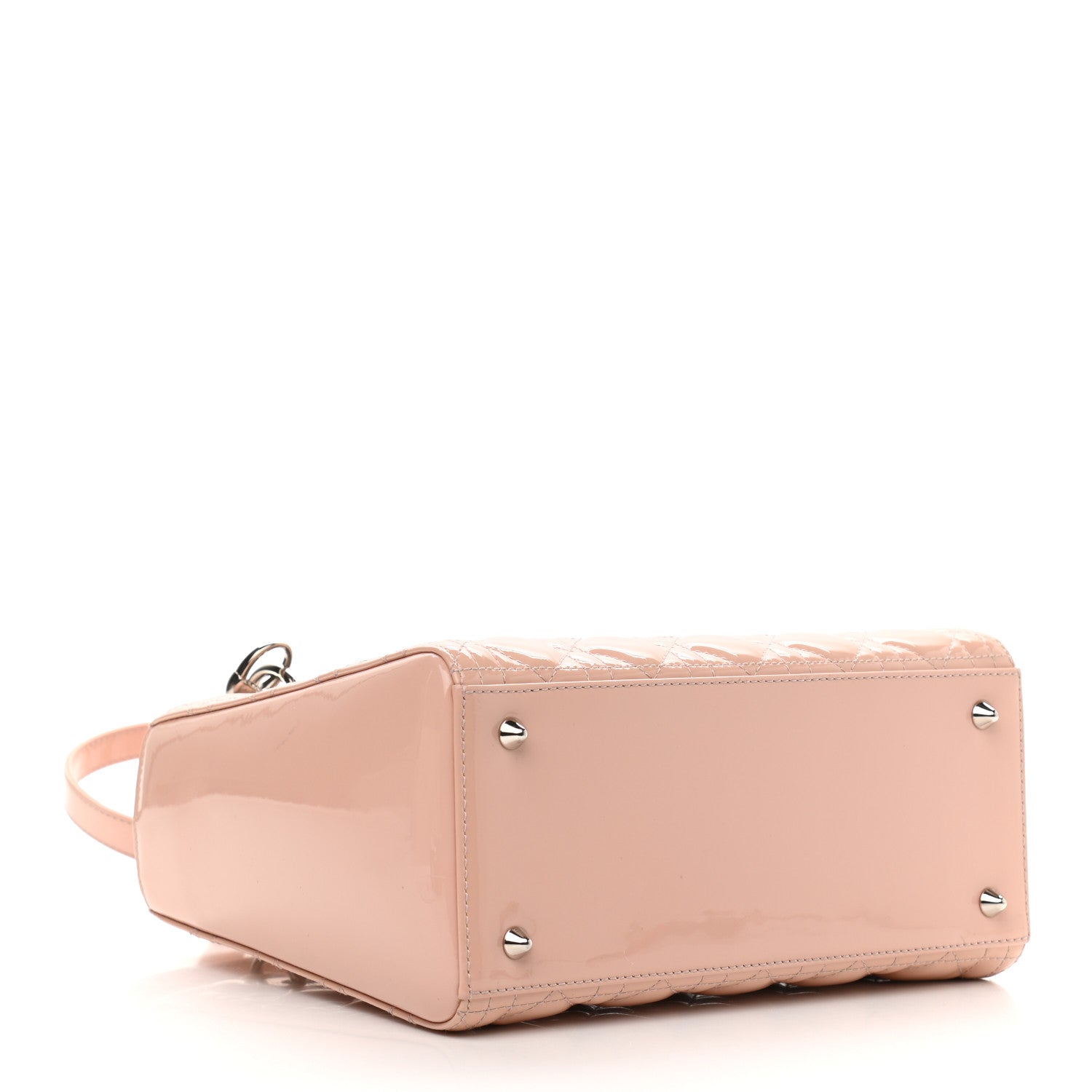 Christian Dior Patent Cannage Medium Lady Dior Rose Clair 3 of 9