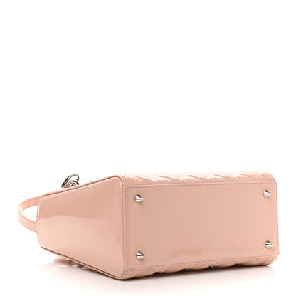 Christian Dior Patent Cannage Medium Lady Dior Rose Clair 3 of 9