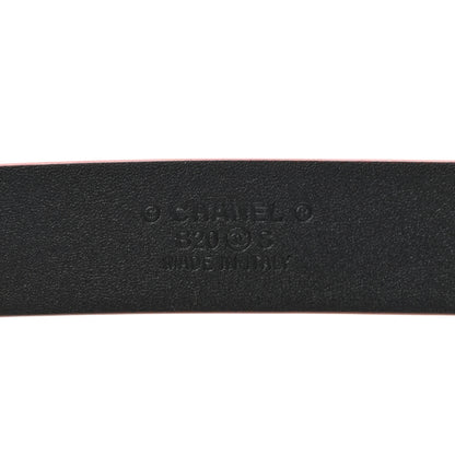 Chanel Calfskin CC Pearl Chain Belt 80 32 Red 3 of 6