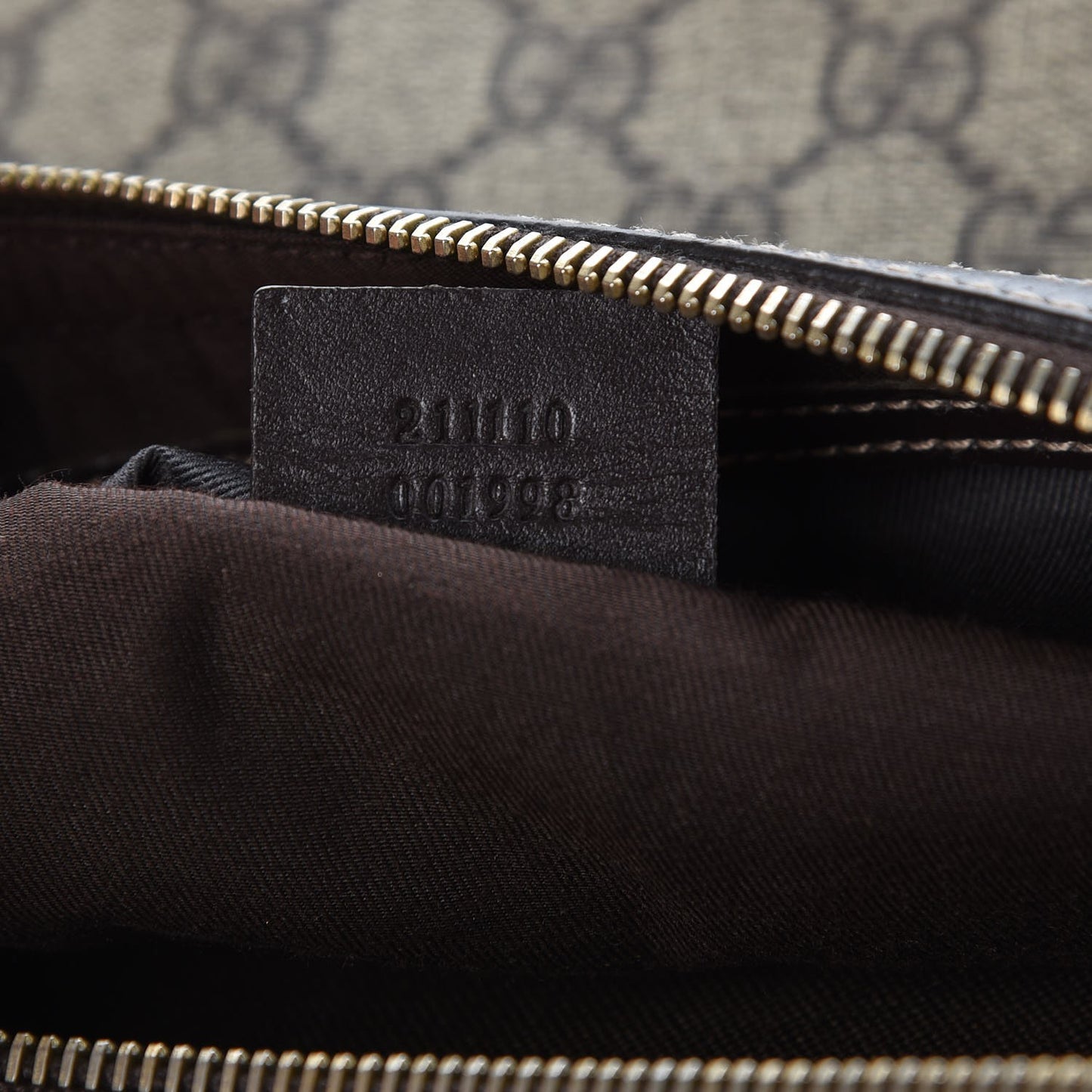 GG Plus Monogram Belt Bag Dark Brown