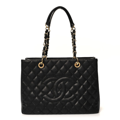 Chanel Caviar Quilted Grand Shopping Tote GST Black 1 of 12