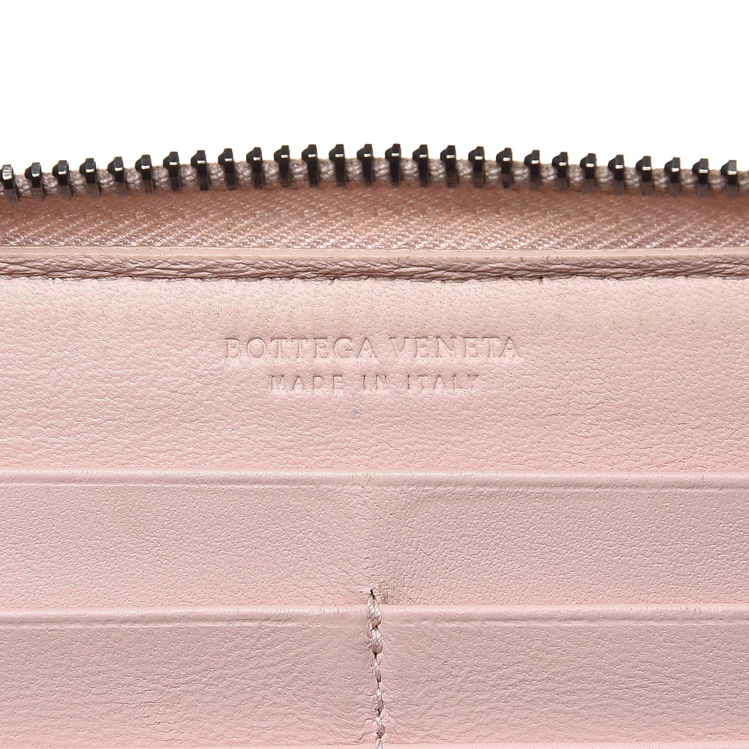 Bottega Veneta Nappa Intrecciato Zip Around Wallet Lotus 6 of 14