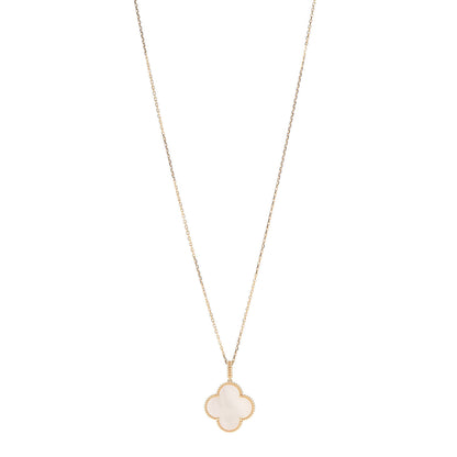 Van Cleef & Arpels 18K Yellow Gold Mother of Pearl Magic Alhambra Long Necklace 1 of 7