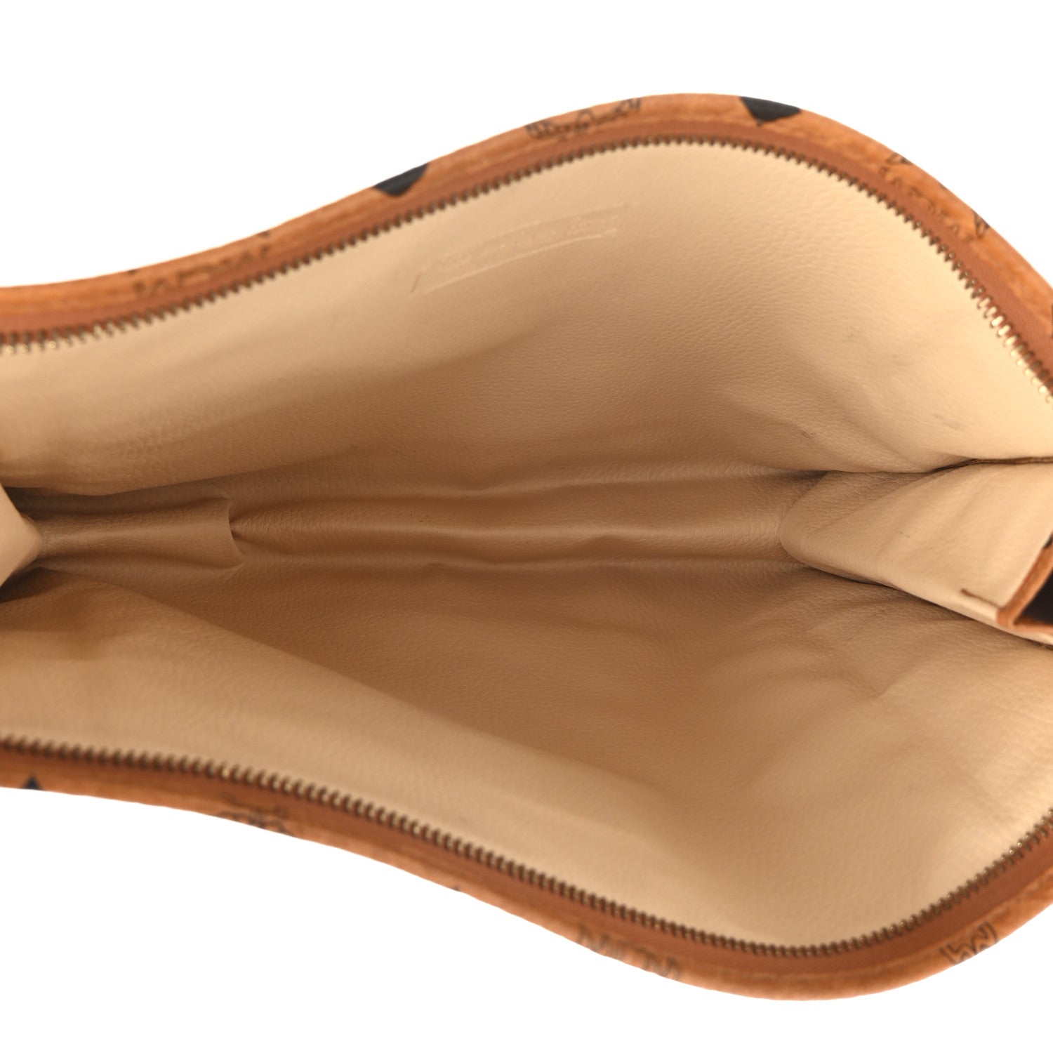 MCM Visetos Medium Zip Pouch Cognac 5 of 8