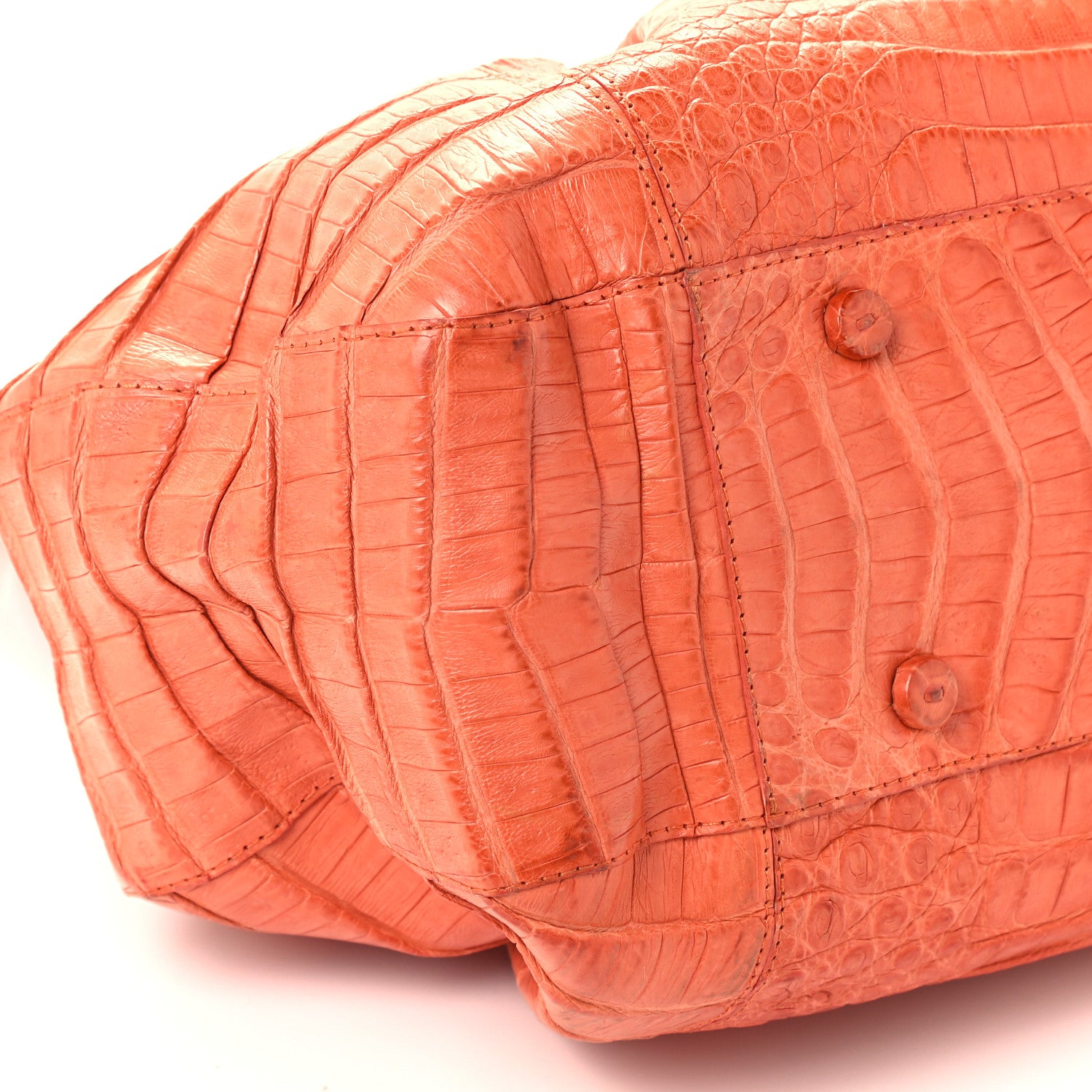 Nancy Gonzalez Crocodile Tote Orange 4 of 10