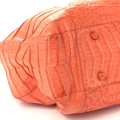 Nancy Gonzalez Crocodile Tote Orange 4 of 10