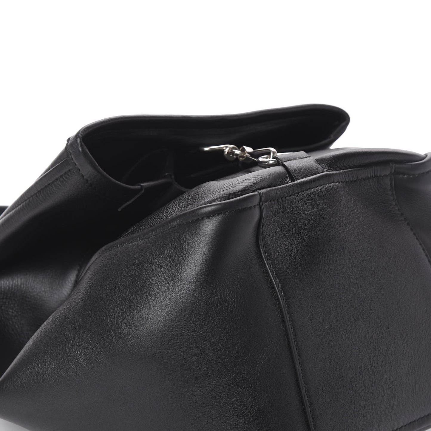 Calfskin Convertible Shoulder Bag Black