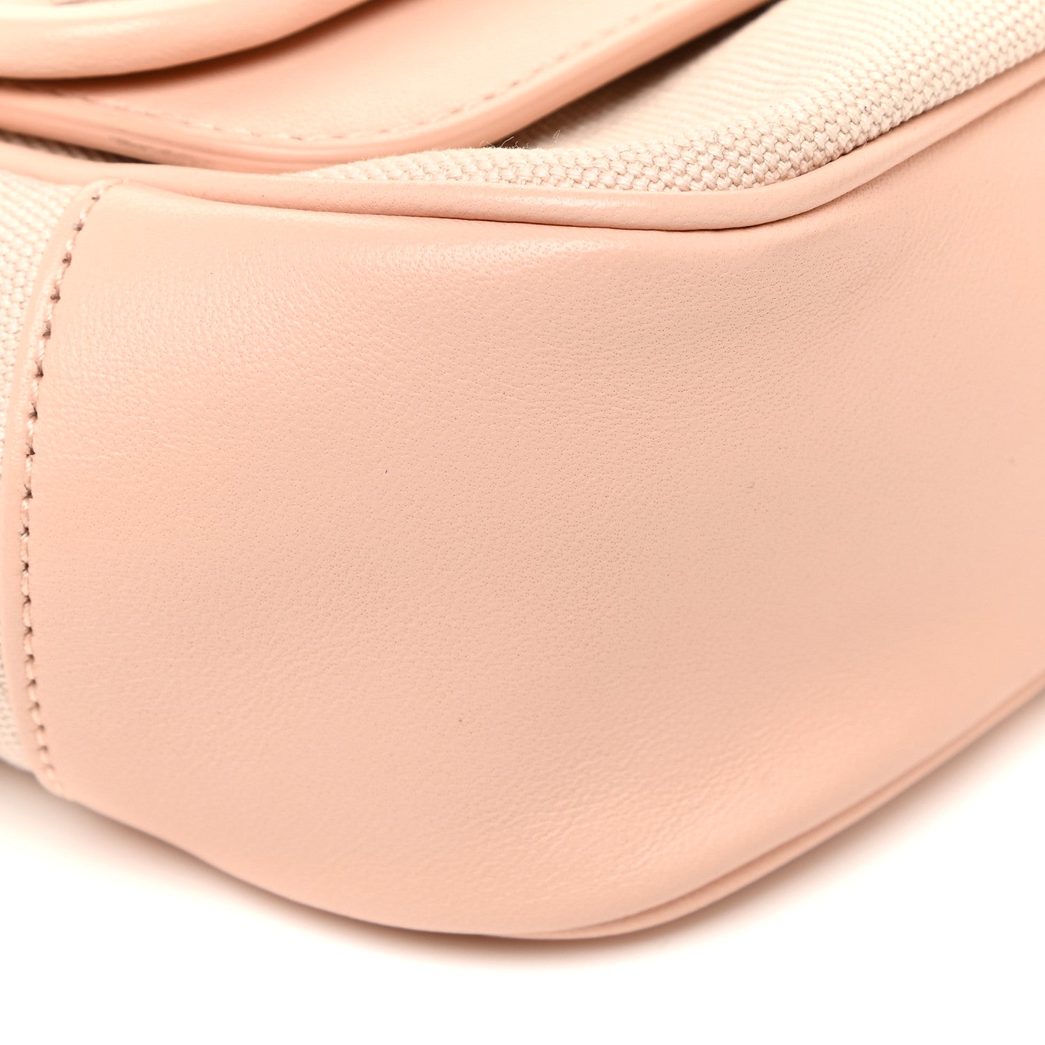 Bottega Veneta Nappa Intrecciato Canvas Safari Flap Shoulder Bag Flamingo 7 of 14