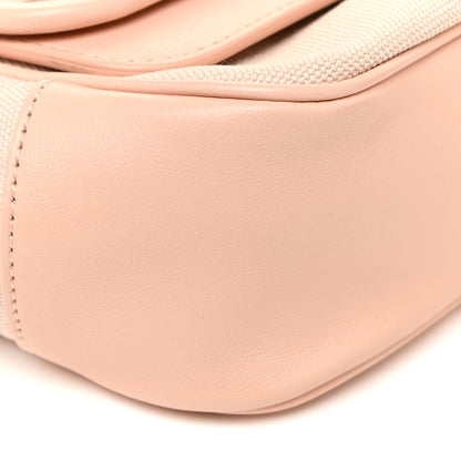 Bottega Veneta Nappa Intrecciato Canvas Safari Flap Shoulder Bag Flamingo 7 of 14