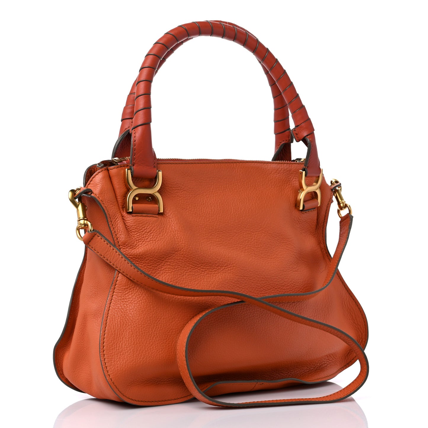 Calfskin Medium Marcie Satchel Indian Summer