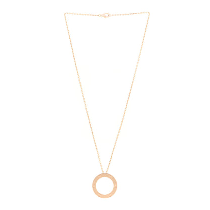 Cartier 18K Pink Gold LOVE Pendant Necklace 3 of 8