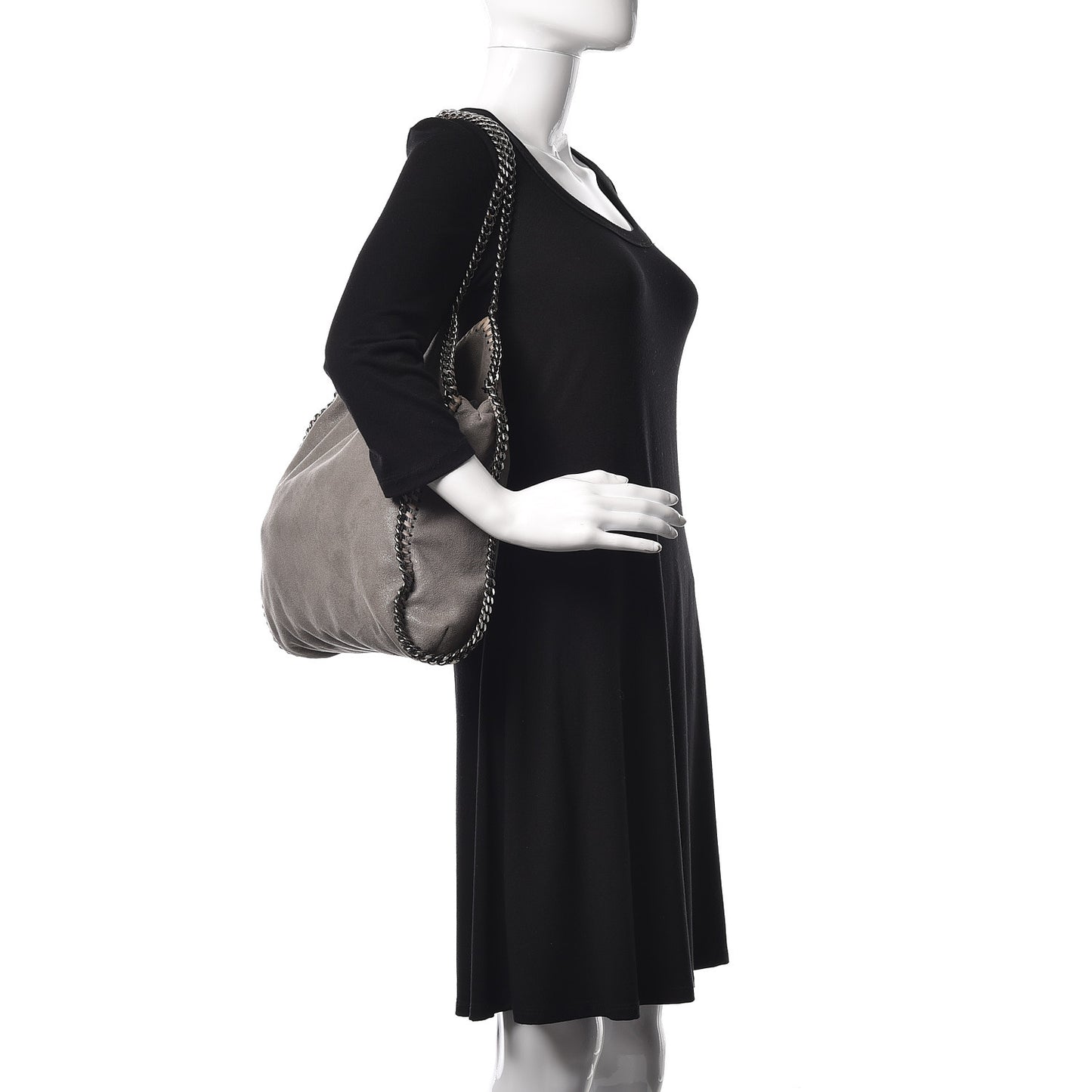 Shaggy Deer Small Falabella Tote Grey