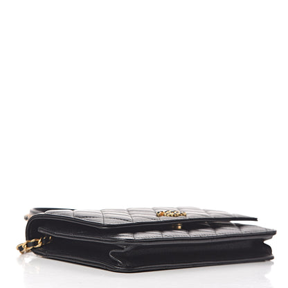 Chanel Lambskin Quilted Infinity Wallet On Chain WOC Black 4 of 15