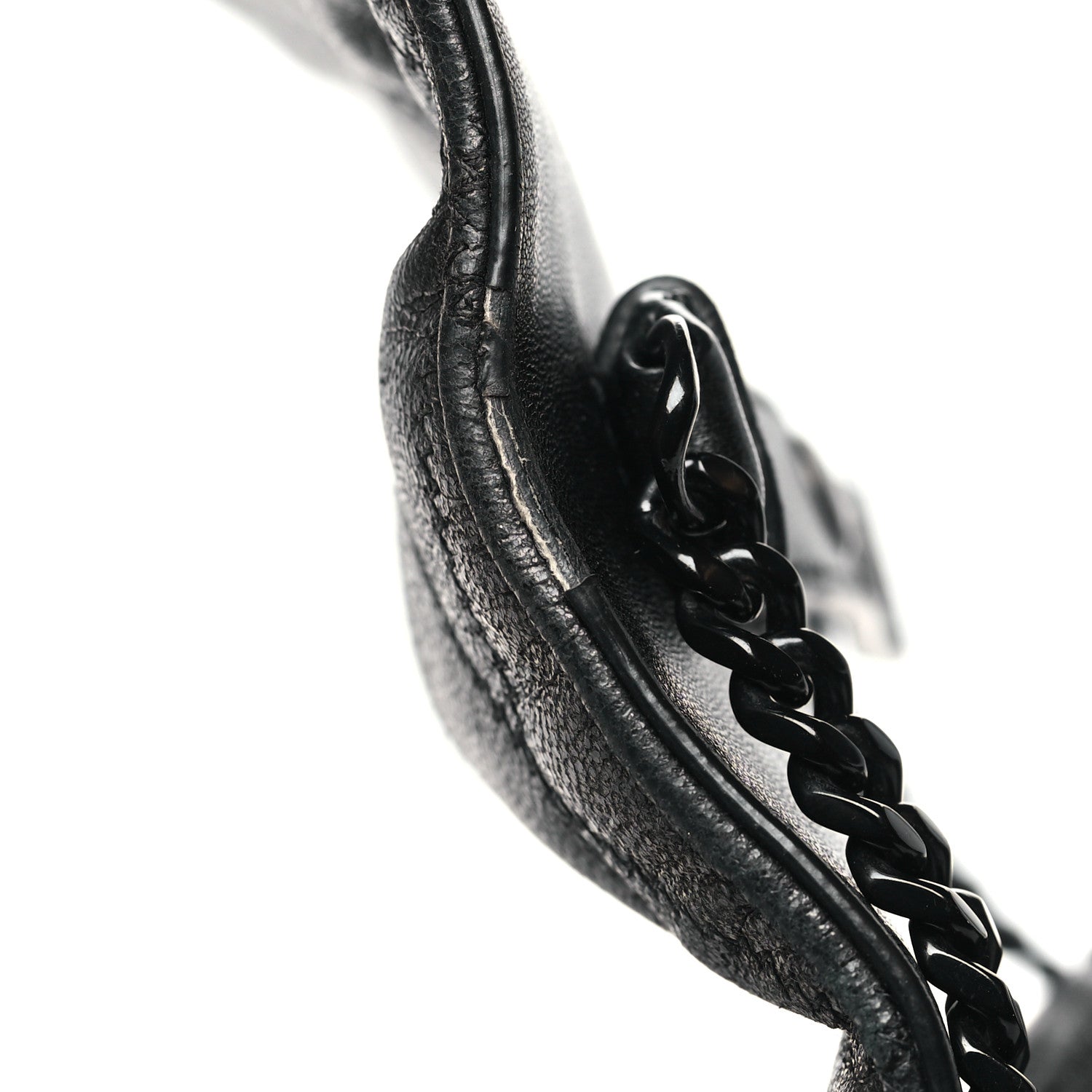 Saint Laurent Lambskin Diamond Quilted Monogram Angie Chain Bag Black 12 of 12