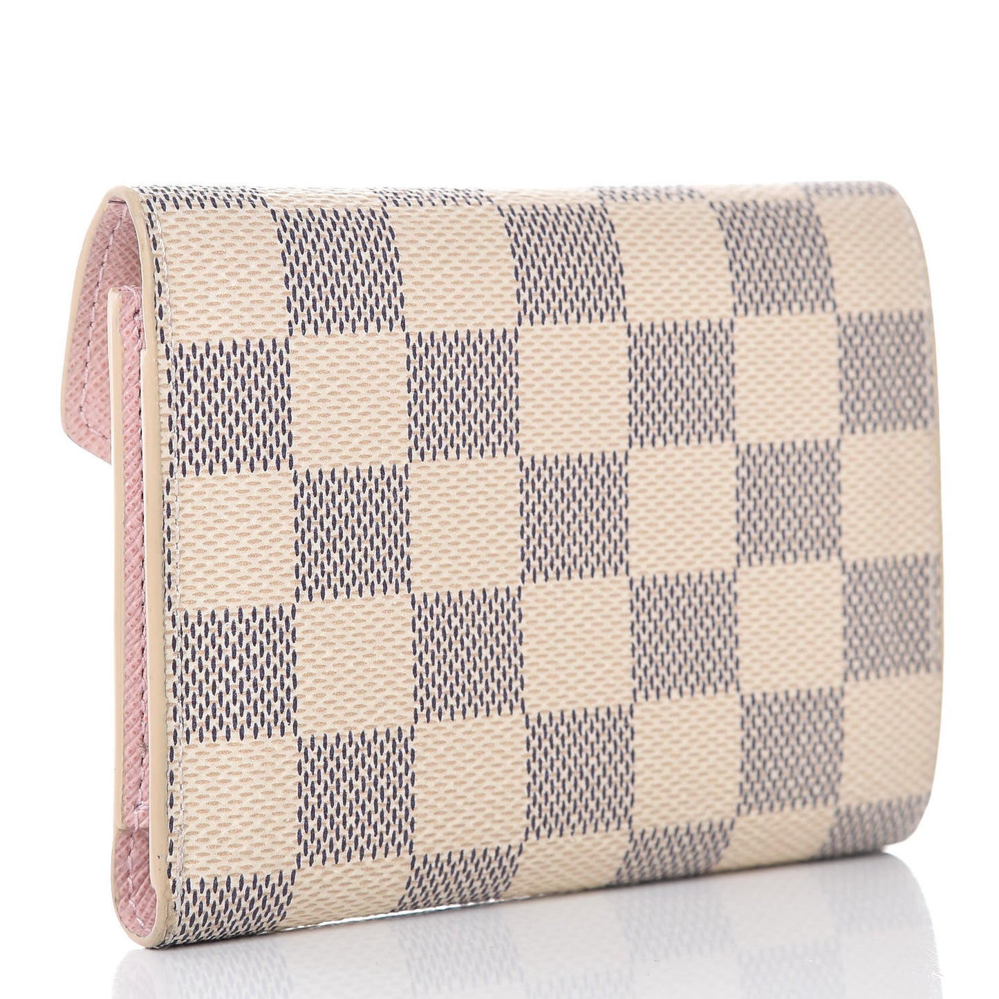 Damier Azur Victorine Wallet Rose Ballerine