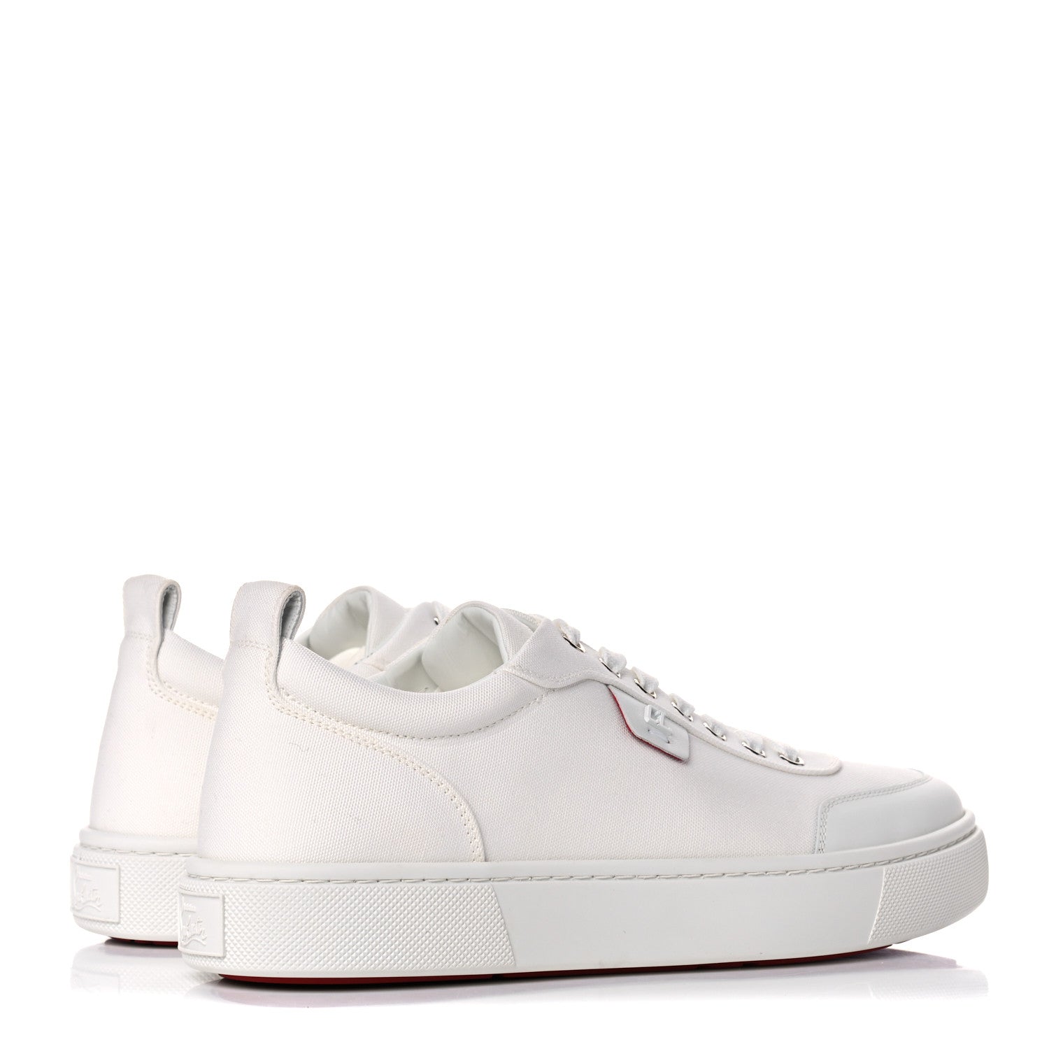 Christian Louboutin Canvas Simplerui Flat Sneakers 42 White 5 of 12