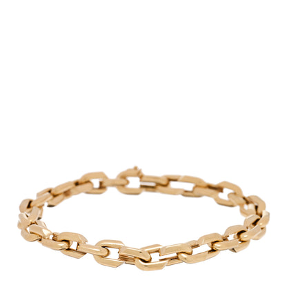 Foundrae 18K Yellow Gold Small Strong Hearts Love Link Chain Bracelet 1 of 3