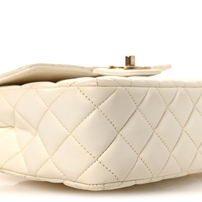 Chanel Lambskin Quilted Casino Chips Small Square Flap White 9 of 12