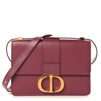 Christian Dior Smooth Calfskin 30 Montaigne Flap Bag Burgundy 1 of 10