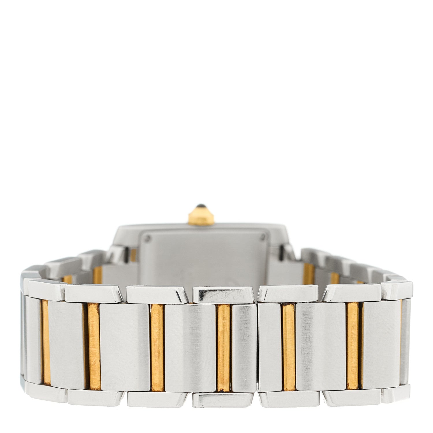 Cartier Stainless Steel 18K Yellow Gold 25mm Tank Francaise Quartz Watch 3 of 4