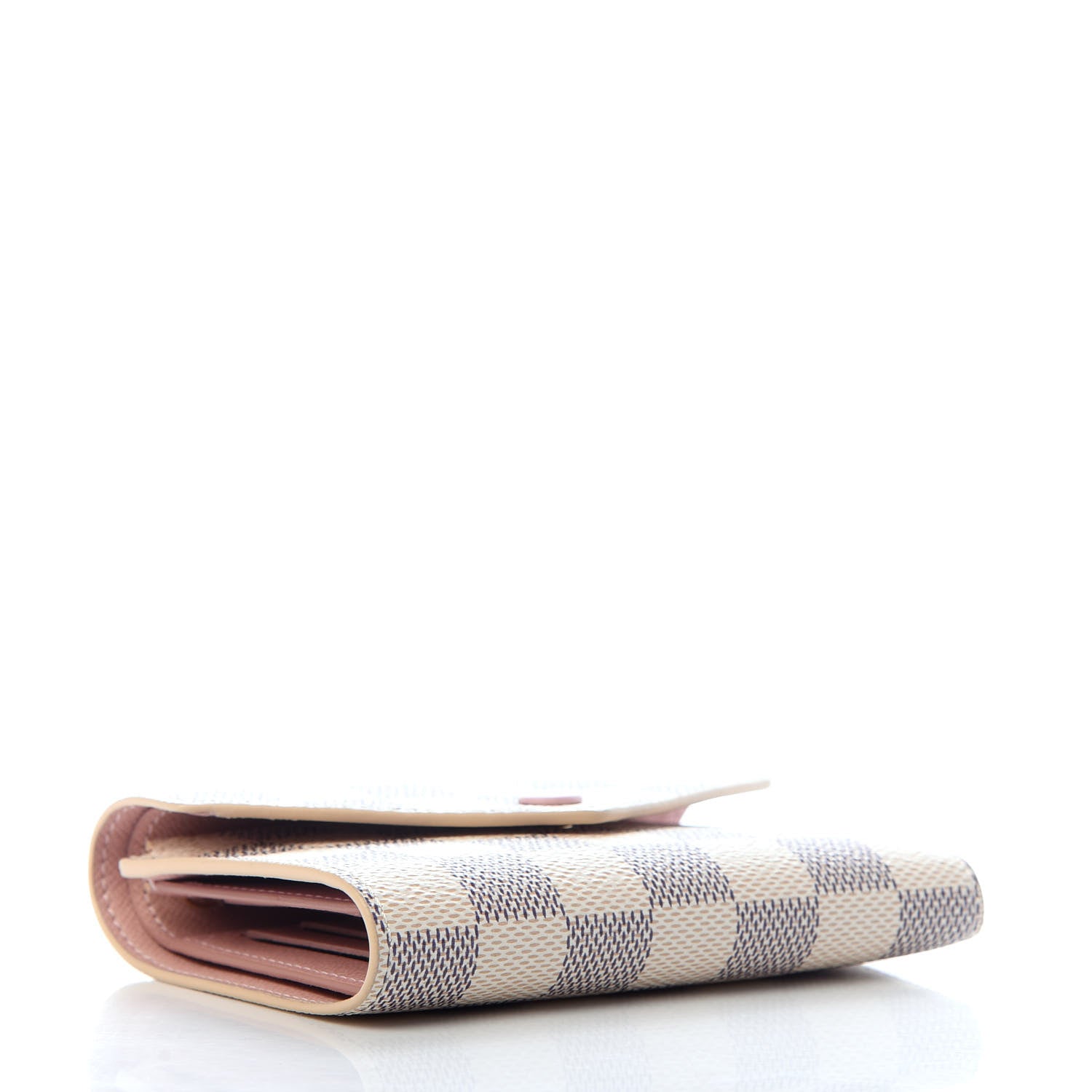 Louis Vuitton Damier Azur Victorine Wallet Rose Ballerine 5 of 8