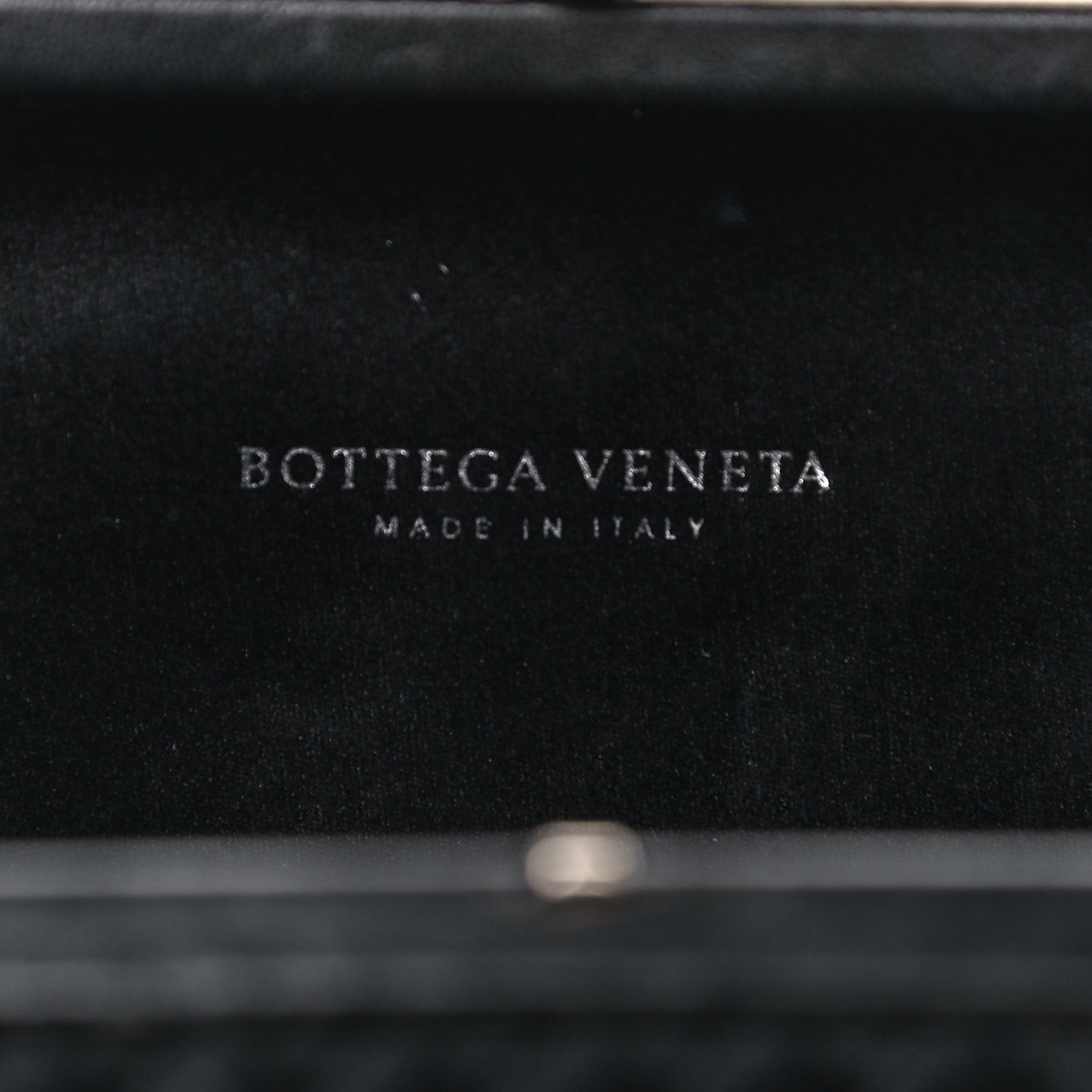 Satin Intreccio Impero Knot Clutch Black