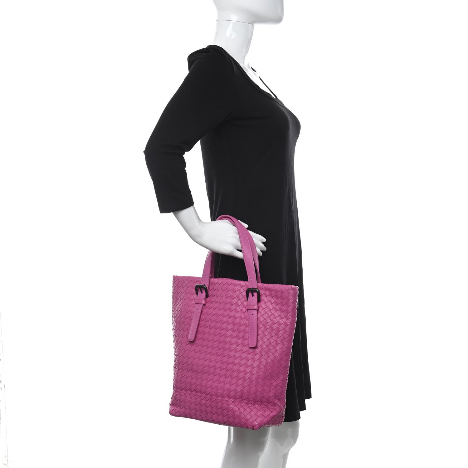Bottega Veneta Nappa Intrecciato Tote Pink 2 of 10