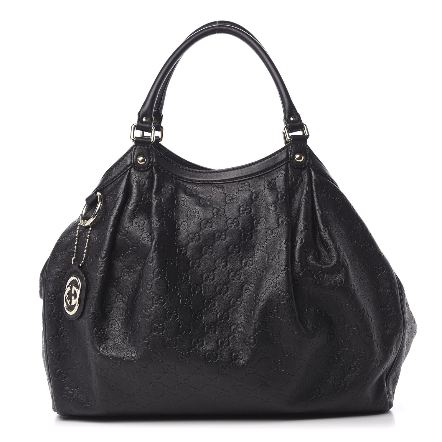Gucci Guccissima Large Sukey Tote Black 1 of 13