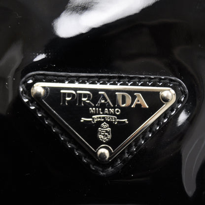 Prada Vernice Flat Clutch Black 8 of 8