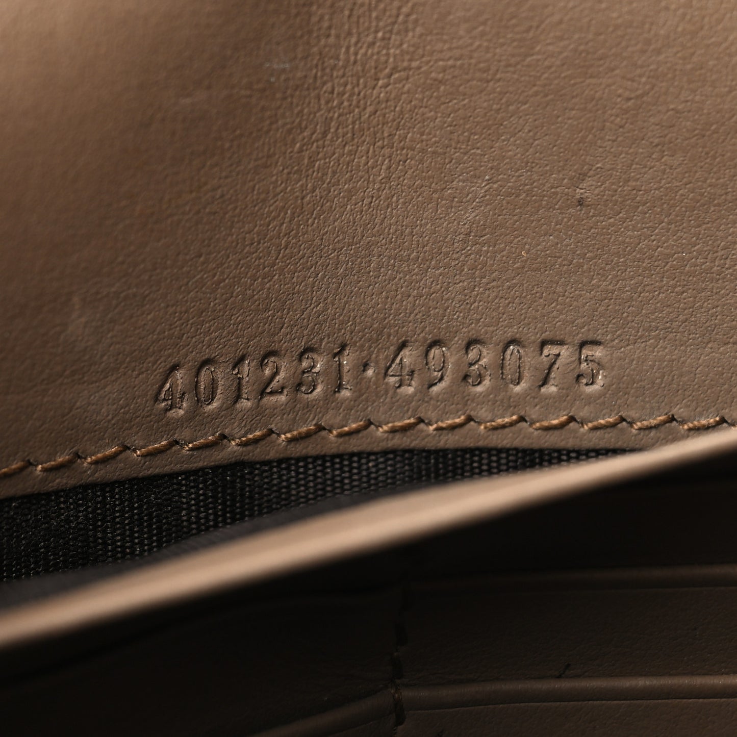 GG Supreme Monogram Mini Dionysus Chain Wallet Beige Taupe