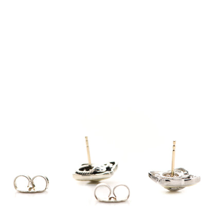 David Yurman Sterling Silver 14K Yellow Gold Quatrefoil Earrings 3 of 5