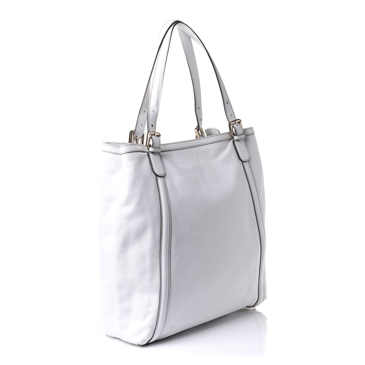 Gucci Calfskin Large Britt Shoulder Bag Off White 5 of 38
