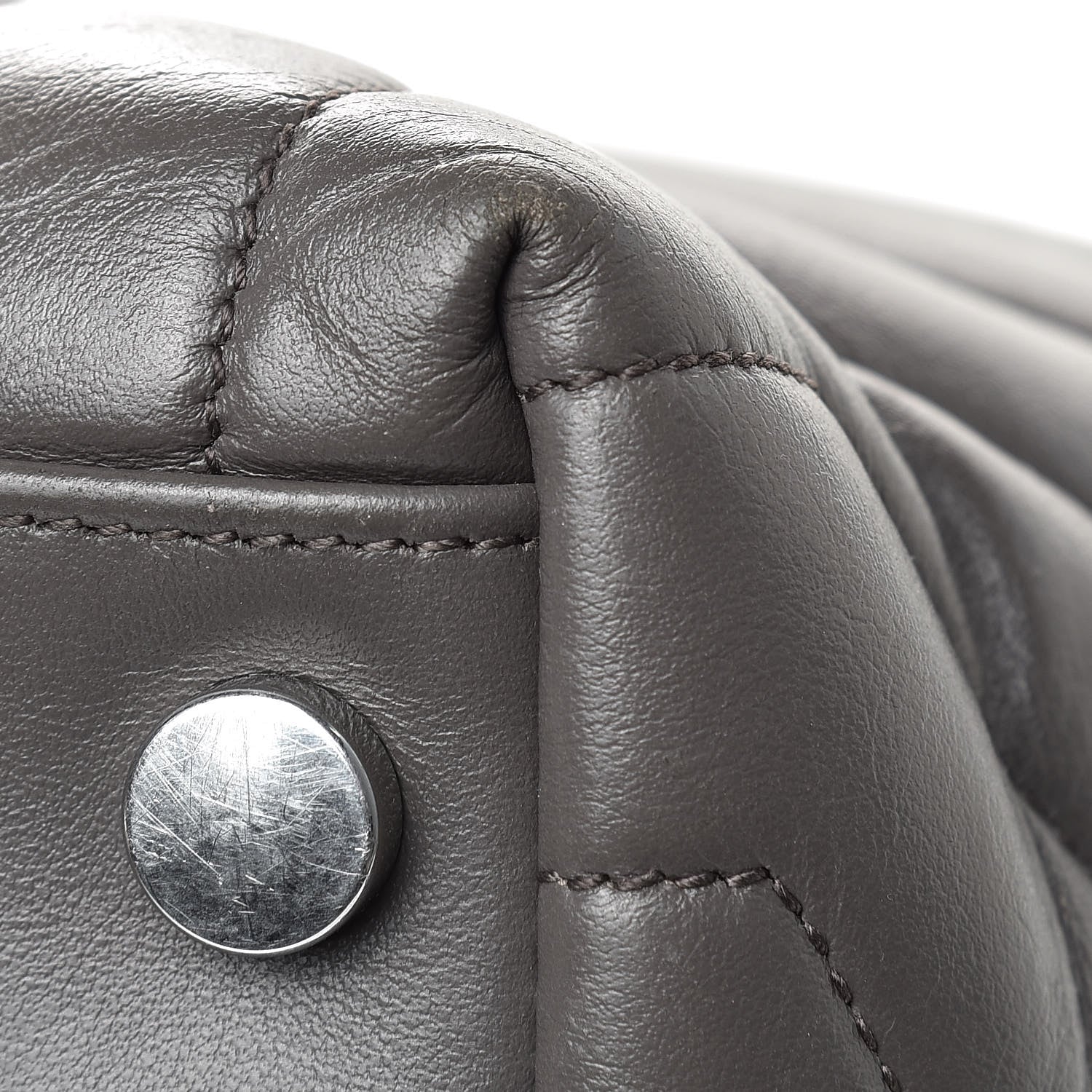 Saint Laurent Calfskin Y Quilted Monogram Large Loulou Chain Satchel Earth 16 of 16