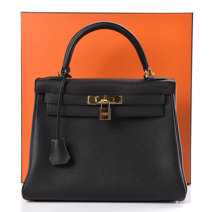 Hermes Togo Kelly Retourne 28 Black 40 of 43