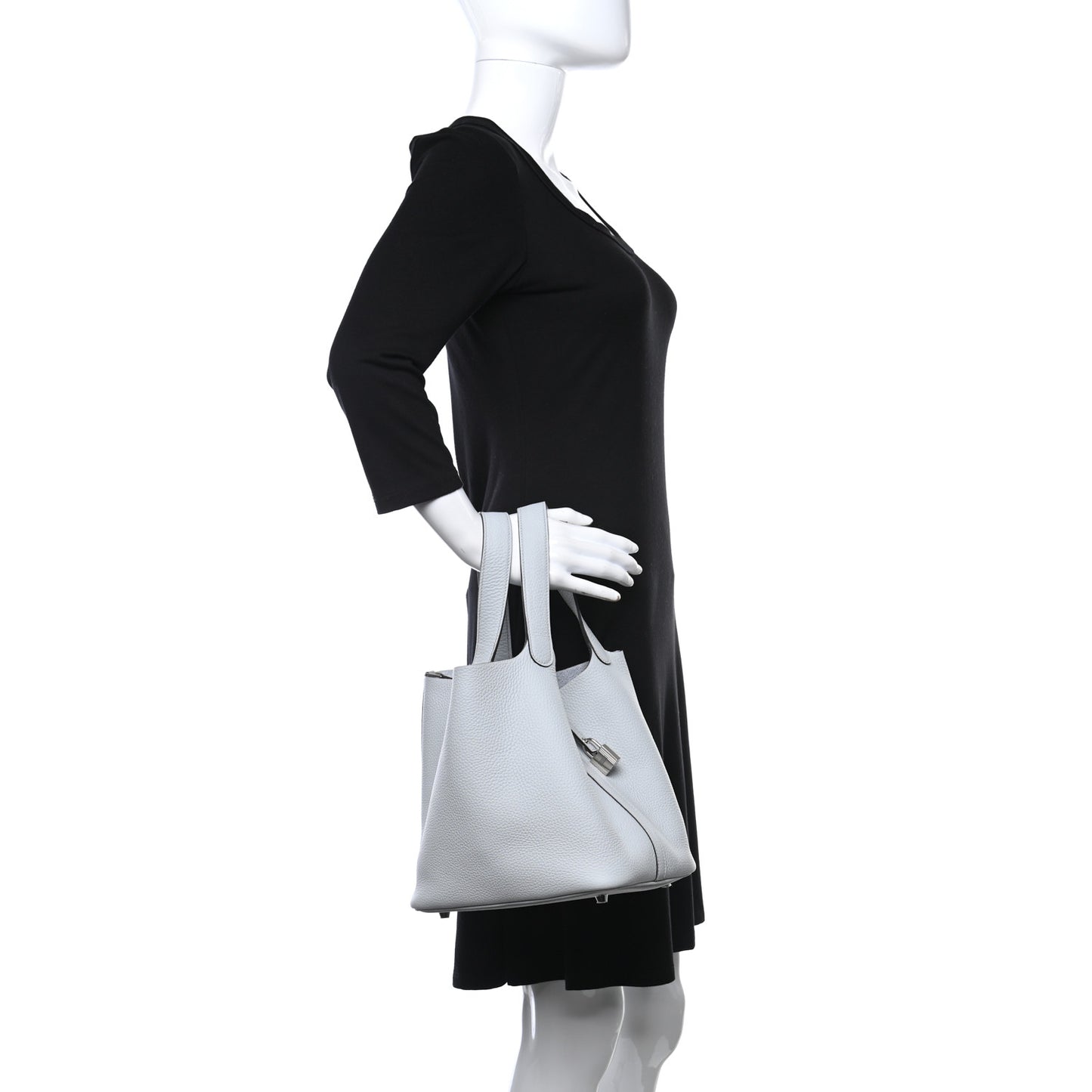 Taurillon Clemence Picotin Lock 22 MM Bleu Pale