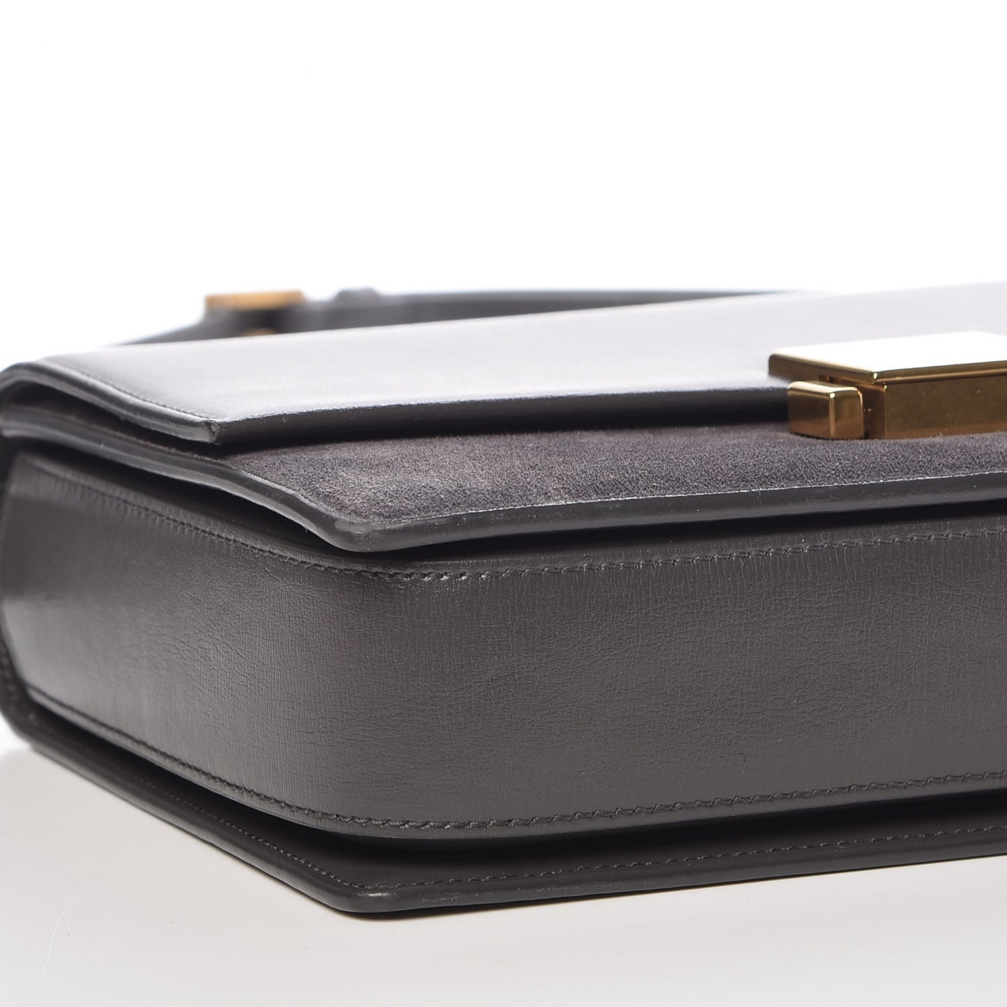 Smooth Calfskin Suede Medium Bellechasse Grey