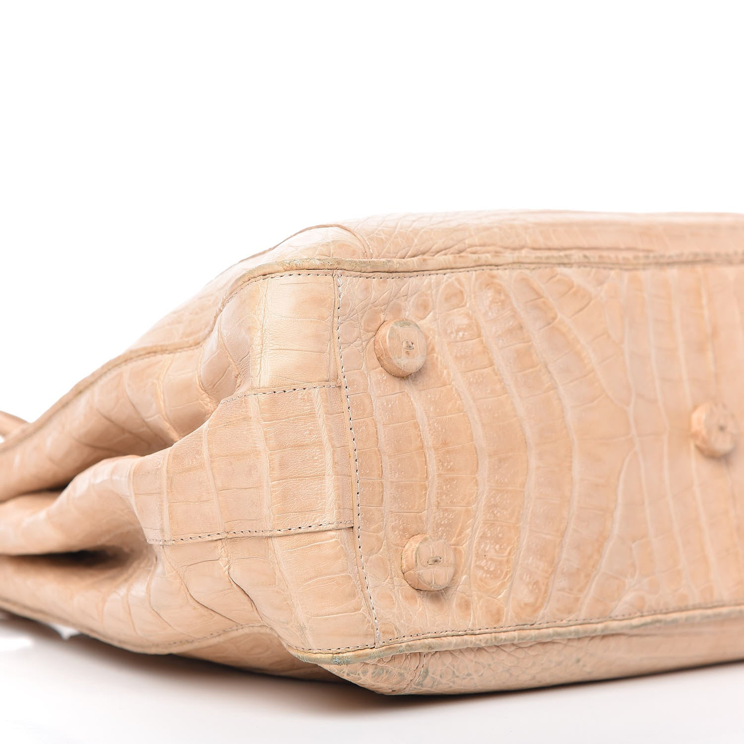 Nancy Gonzalez Crocodile Shoulder Bag Beige 6 of 9