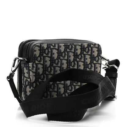 Christian Dior Oblique Pouch Beige Black 3 of 11