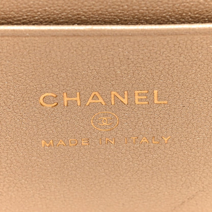 Chanel Lambskin Quilted Small CC Dynasty Vanity Case With Chain Black 6 of 10